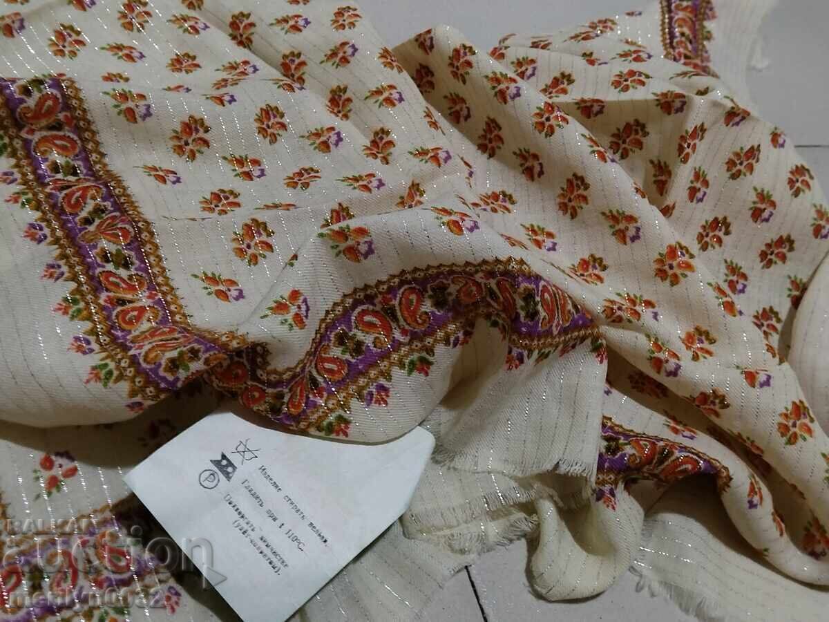 Old headscarf with gold thread headscarf USSR - 7 Old headscarf with gold thread headscarf USSR - 7