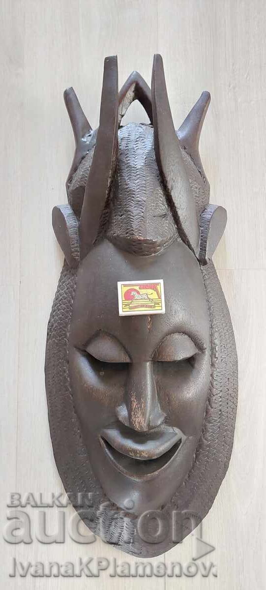 Sculptură în lemn Africa, masiv, lucrată manual - 6 Sculptură în lemn Africa, masiv, lucrată manual - 6