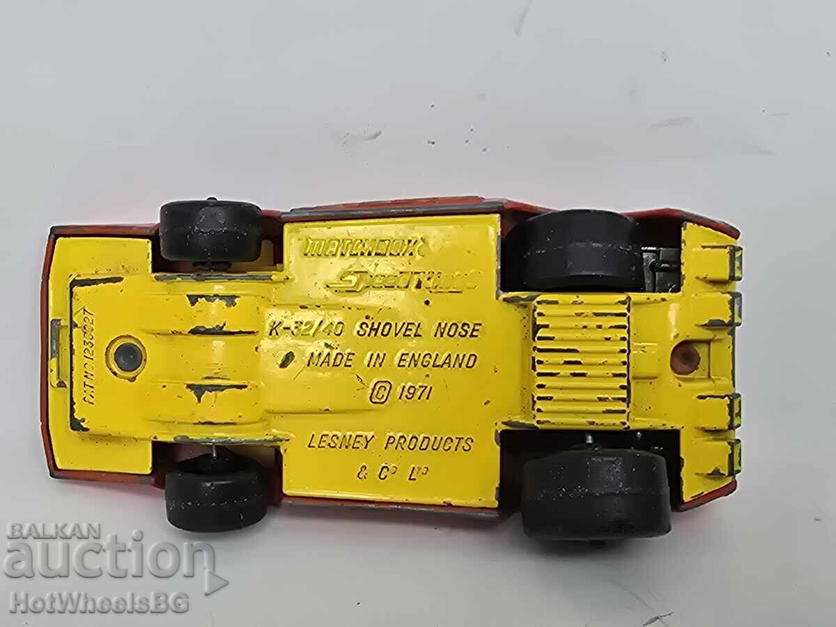 MATCHBOX LESNEY SUPER KINGS K-32 SHOVEL NOSE-FIRE CHIEF - 7