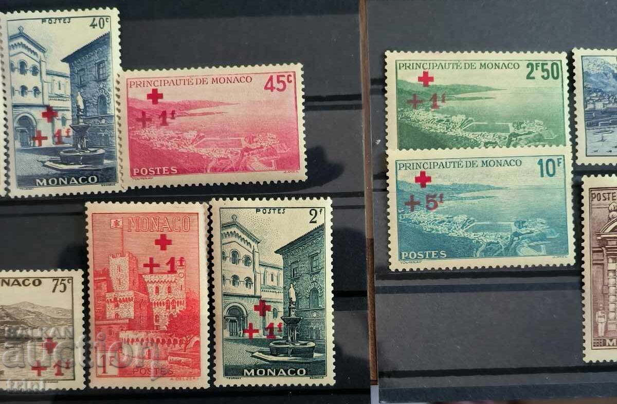 Auction  Monaco 1940 Red Cross Complete Set MNH