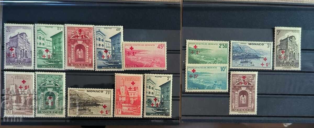 Monaco 1940 Red Cross Complete Set MNH