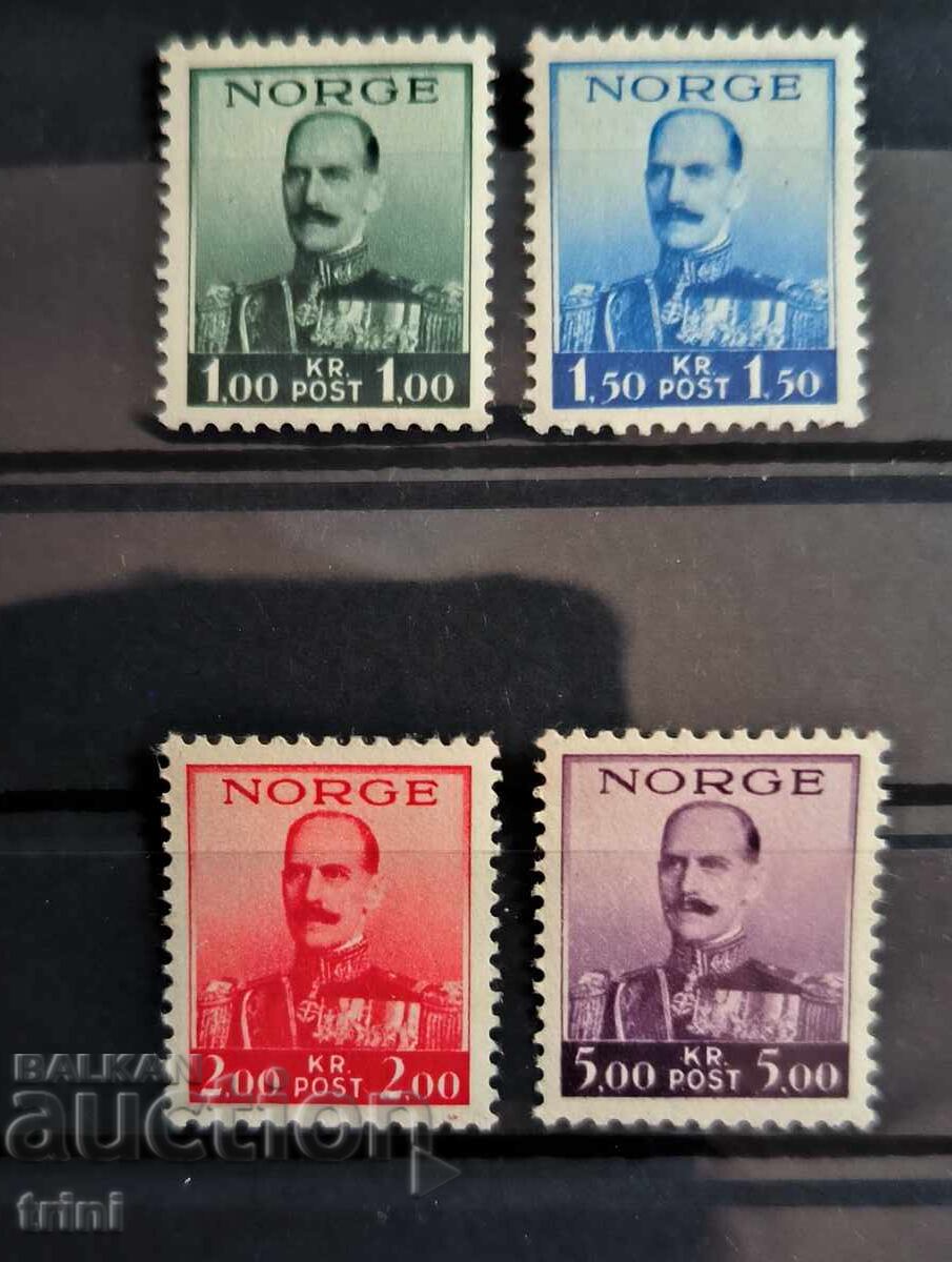 Norway 1937 King Haakon VII complete set MNH