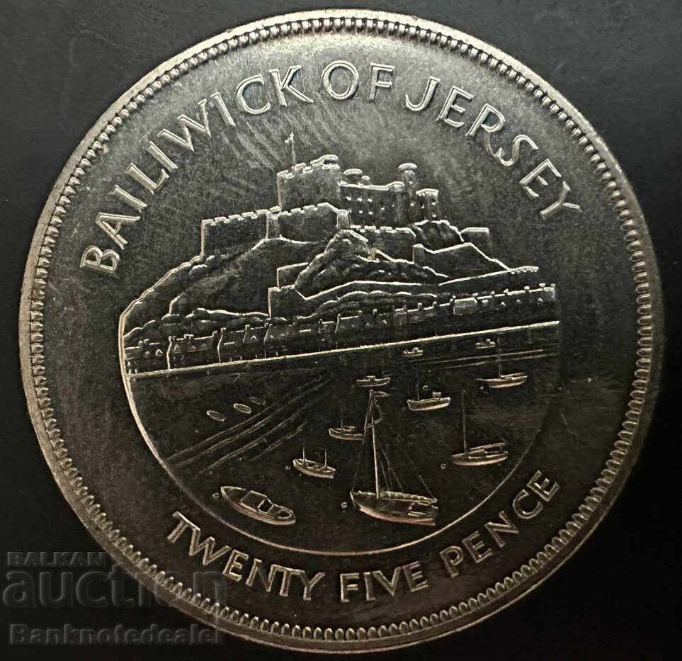 Τζέρσεϊ Κράουν 5 σελίνια 1966 με τιμή 10.00 BGN | € 5.11