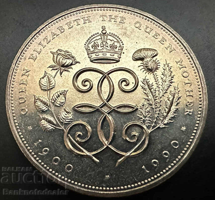 England 5 Pounds Crown 1990 Queen Elizabeth II with price 24.00 BGN | € 12.27