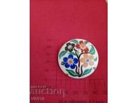 Broșă veche din porțelan, s.i.s.c.o