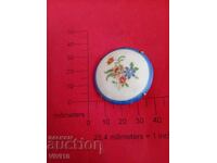 Broșă veche din porțelan, s.i.s.c.o