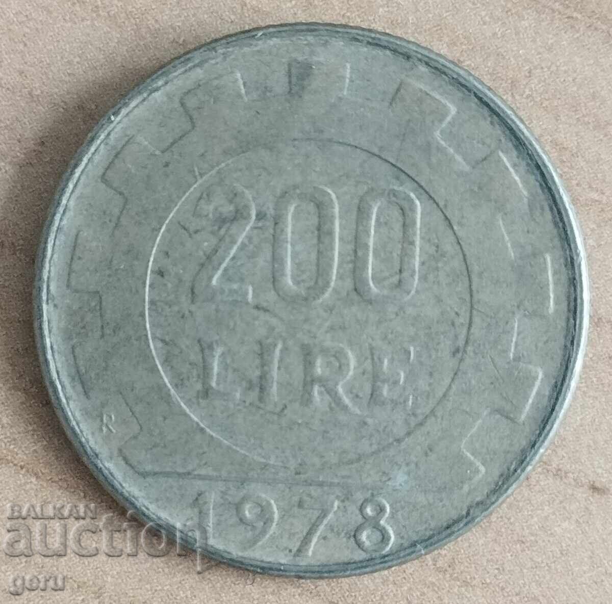 Ιταλία 1978 200 λιρες j45 Ιταλία 1978 200 λιρες j45