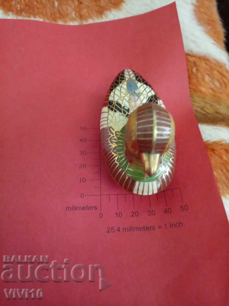 Figurină veche, cloisonné
