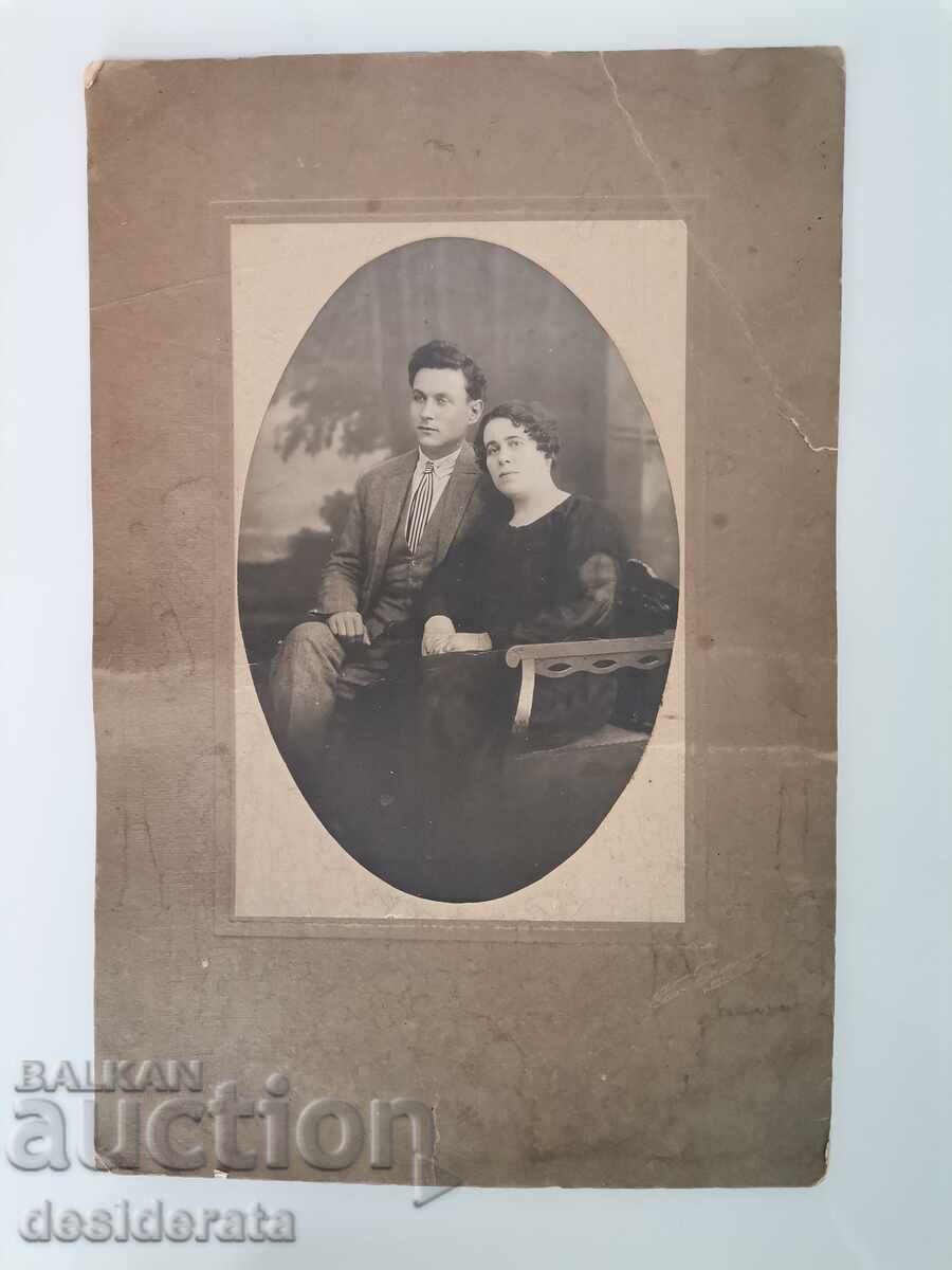 Old photo of the parents of the operetta singer Aneta Tsankova