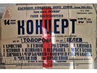 Afiș pentru concert caritabil cu Aneta Tsankova