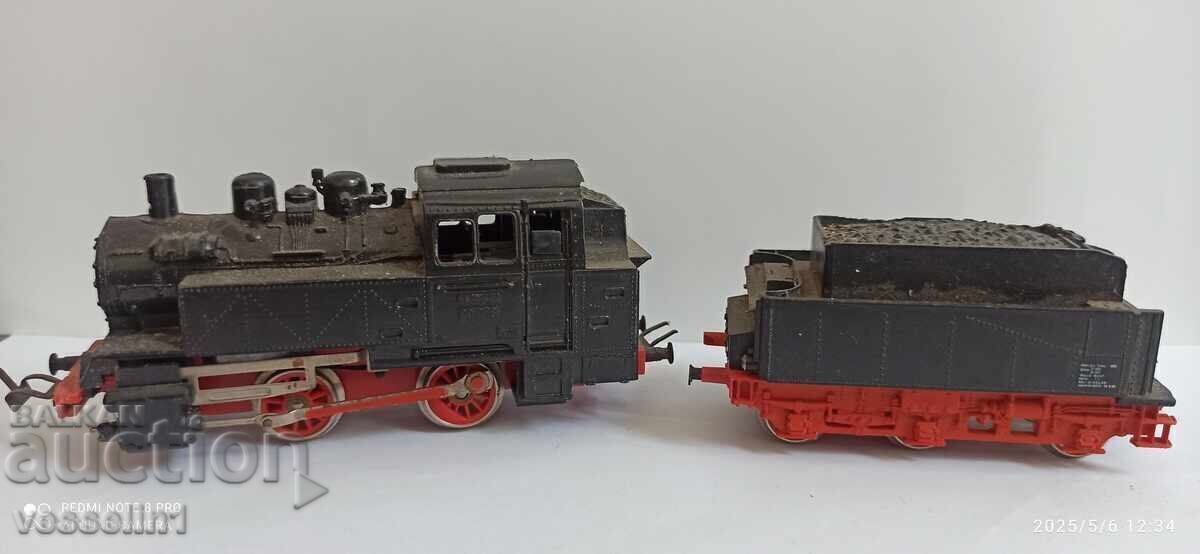 Παλιό τρένο Piko κλίμακας HO 1/87 ατμομηχανή βαγόνι για κάρβουνα