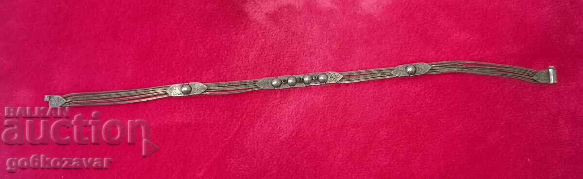 Αρχαίο Ασημένιο Κολιέ, Γρανάτες Ασήμι 950 Τέλειο! - 5