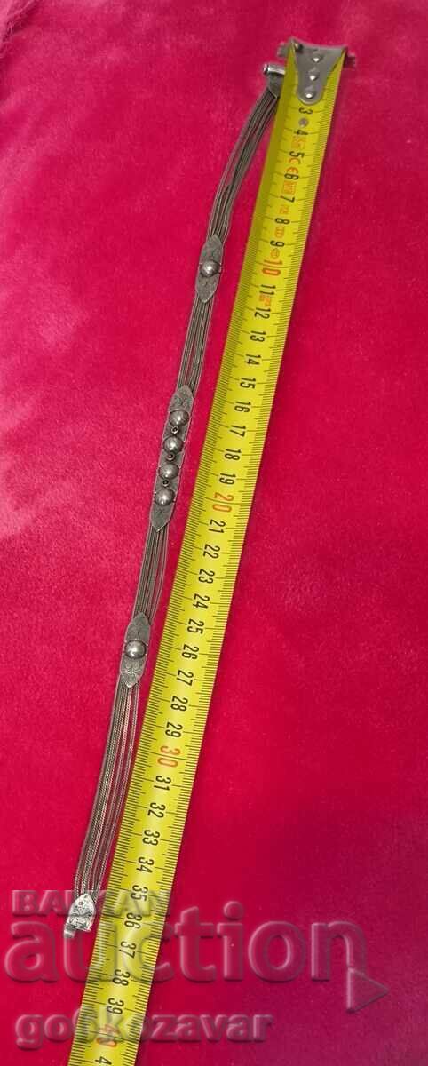 Старо Сребърно колие ,Гранати Сребро 950 Перфектно ! - 6