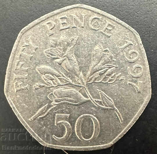Guernsey Marea Britanie 50 pence 2017