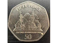 Γκέρνσεϊ Μεγάλη Βρετανία 50 πένες 2008