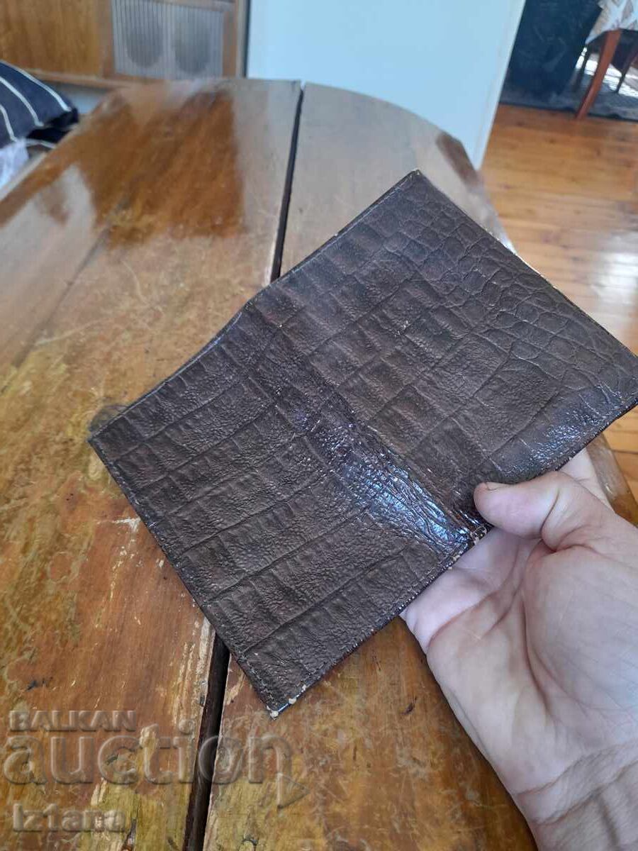 Παράδοση Παλιό δερμάτινο πορτοφόλι Παράδοση Παλιό δερμάτινο πορτοφόλι