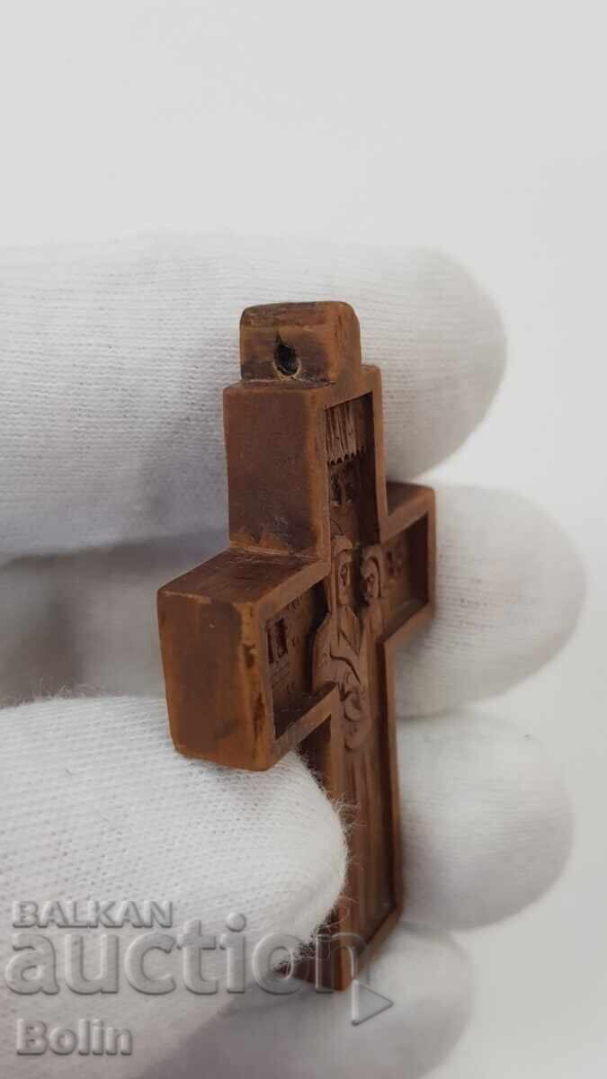 Rare Revival-era hand-made cross, cheshmir wood, 20th century - 7 Rare Revival-era hand-made cross, cheshmir wood, 20th century - 7