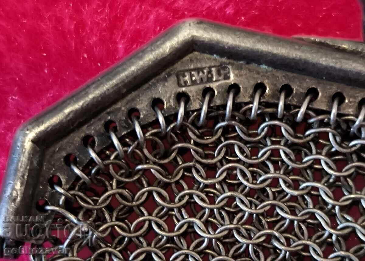 Auction  Antique silver purse, multiple markings! 0.925