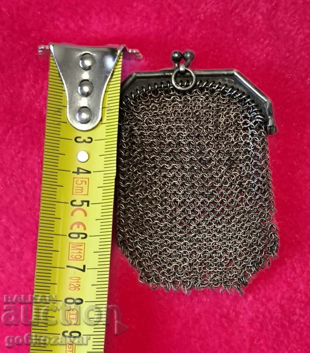 Αντίκα, ασημένιο τσαντάκι, πολλές σημάνσεις! - 6