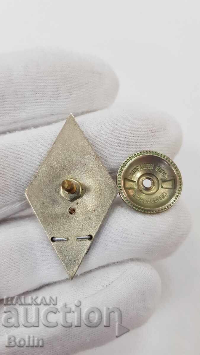 Rare USSR Badge Lenin's Higher Political Academy - 5