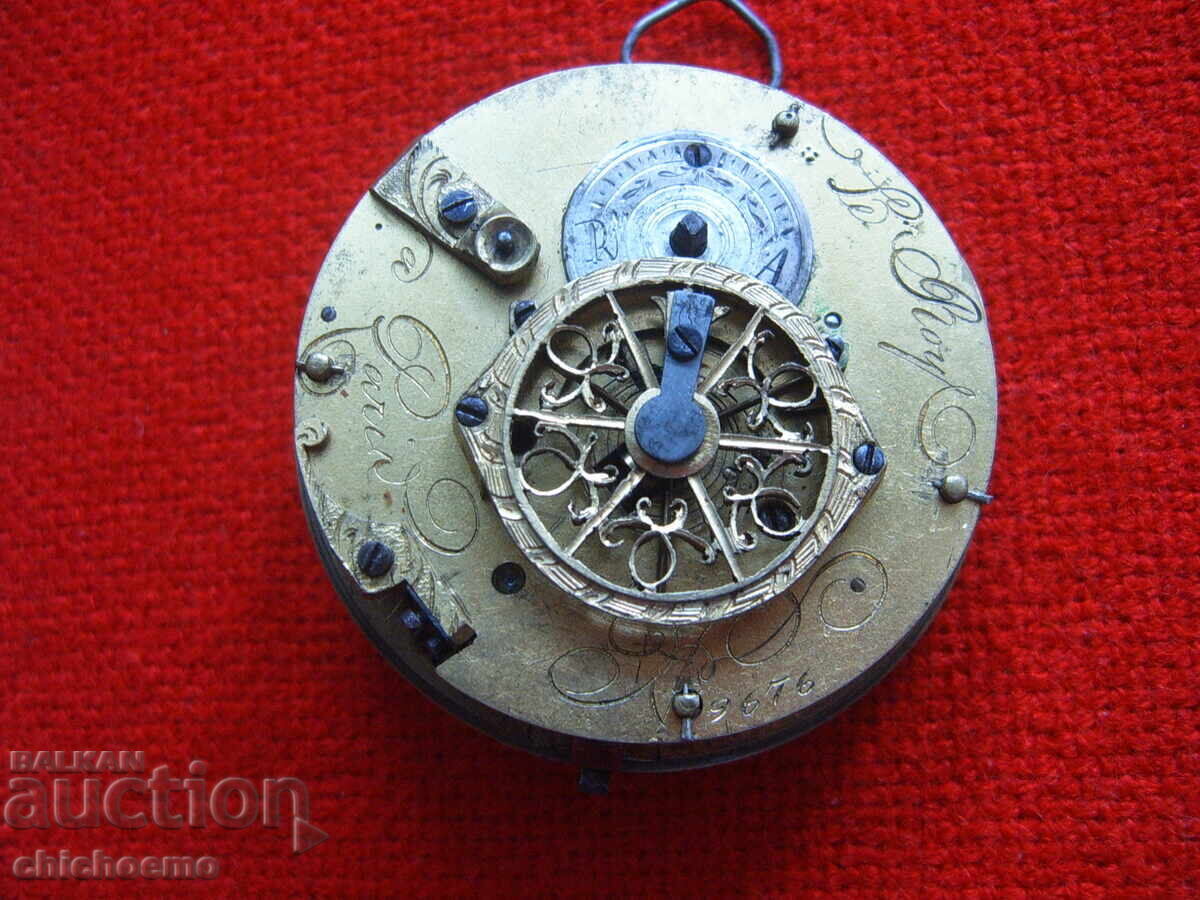 Fusee pocket watch movement, working machine