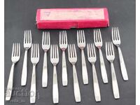 Set 12 furculițe tacâmuri Gabrovo P. Denev soc