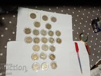 ΑΝΑΜΝΗΣΤΙΚΑ ΝΟΜΙΣΜΑΤΑ ΒΟΥΛΓΑΡΙΑΣ - 2 lv. - 24 τμχ. - 168 lv