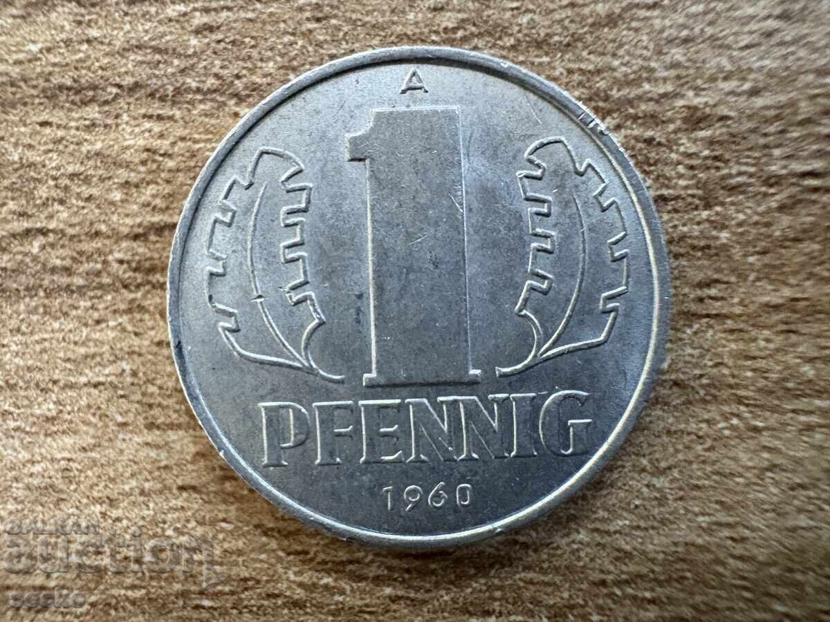 ΓΔΛ - 1 πφένιγκ (1960)