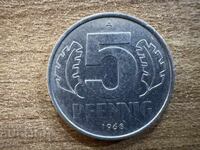 ΓΔΛ - 5 πφένιγκ (1968)