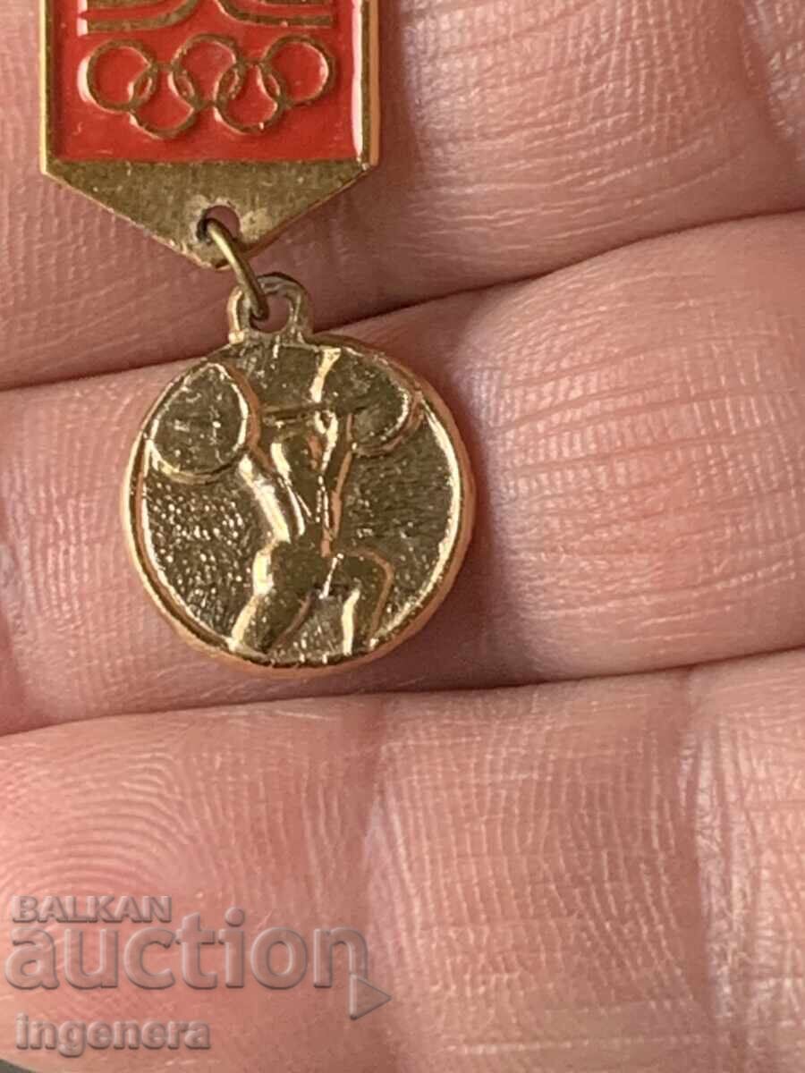 Auction  BADGE OLYMPICS 1980 MOSCOW