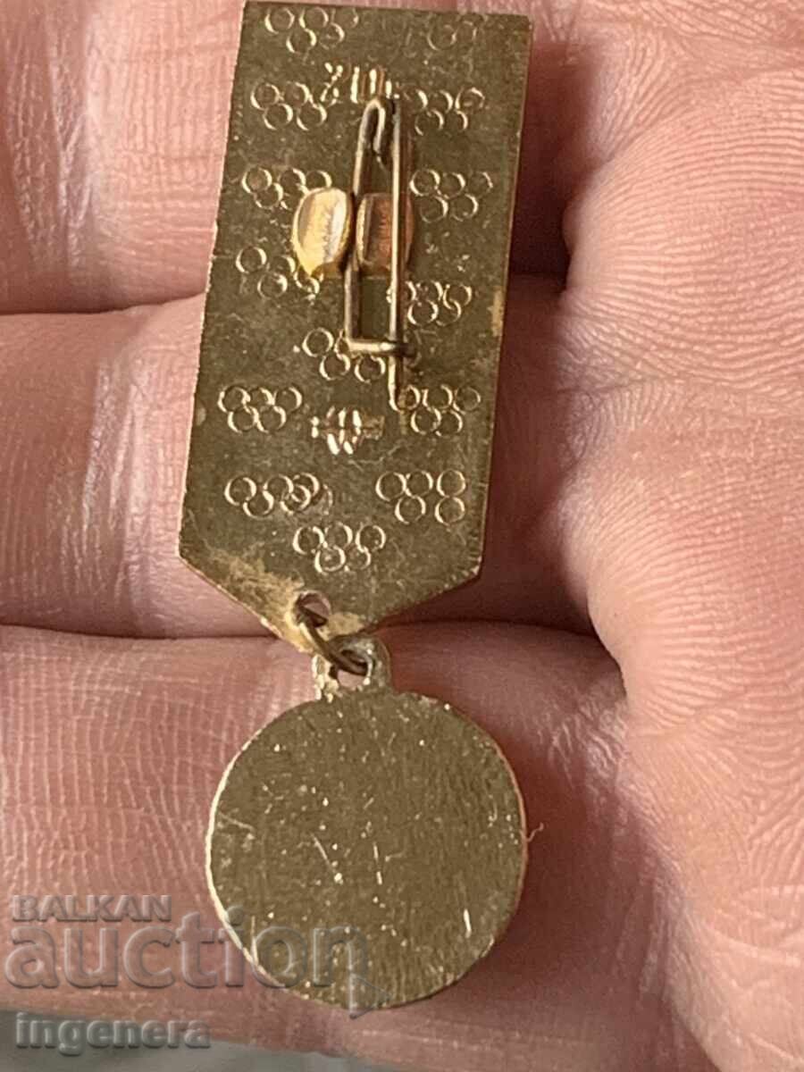 Delivery of BADGE OLYMPICS 1980 MOSCOW