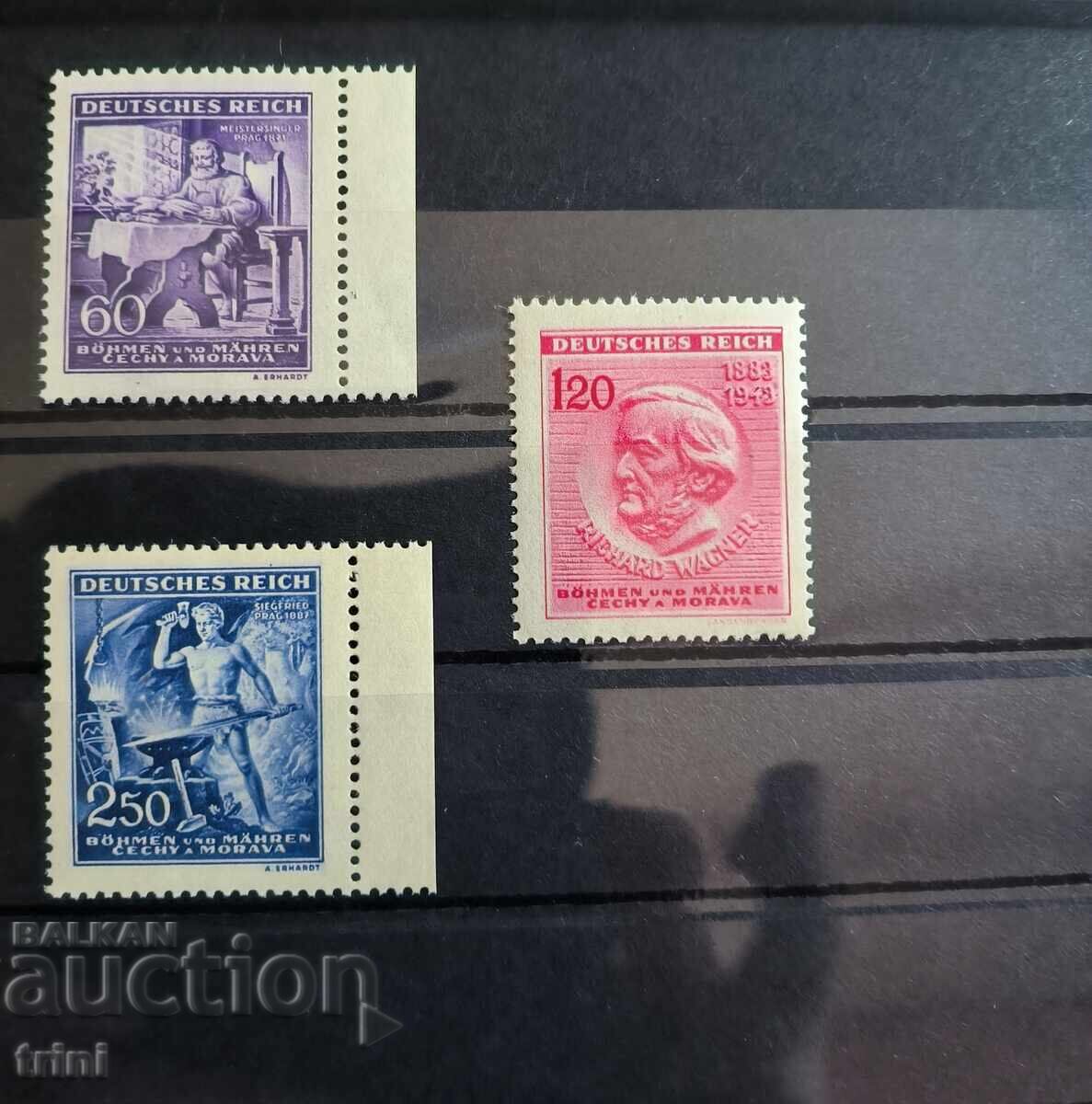 Βοημία και Μοραβία 1943 Wagner πλήρης σειρά MNH