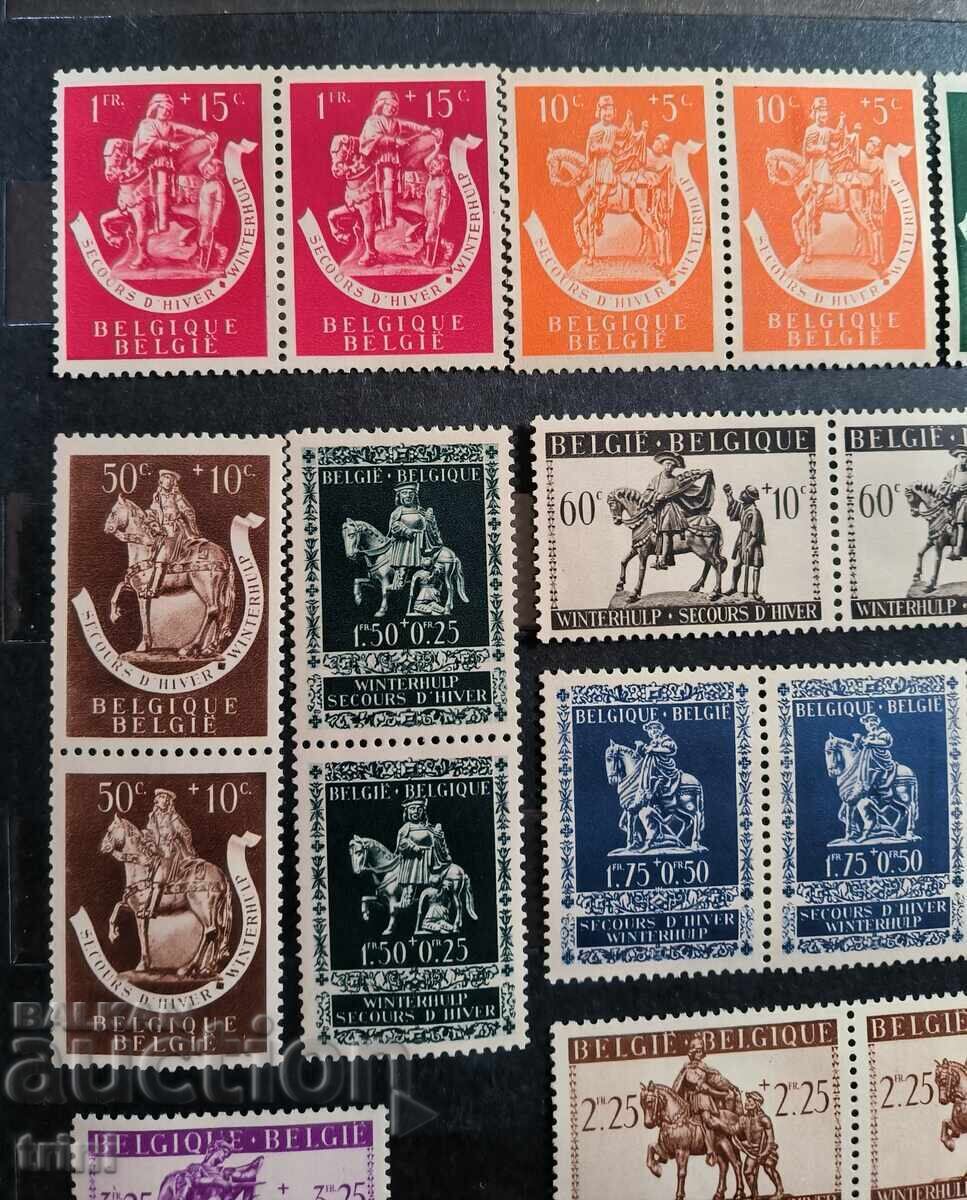 Belgia 1942. Timbre de caritate serie completă MNH perechi cu preț 20.00 BGN | € 10.23