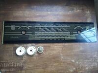 Стъклена скала за лампово радио Мелодия 2 и копчета