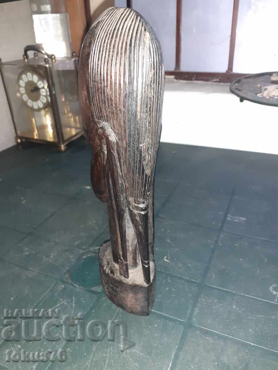 Livrarea Statuetă sculptată în abanos, figură din lemn, Africa