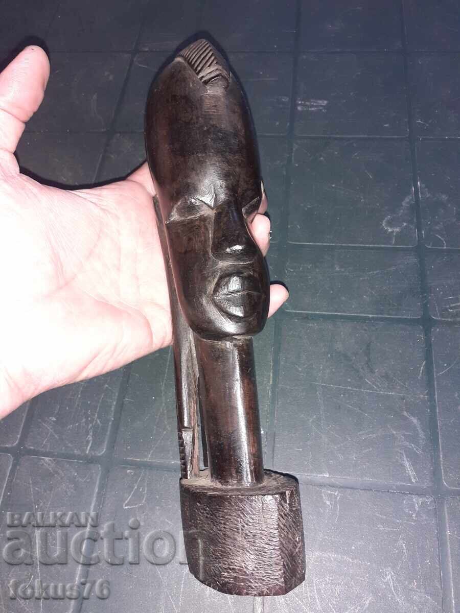 Statuetă sculptată în abanos, figură din lemn, Africa - 6