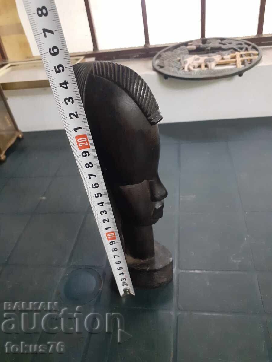 Statuetă sculptată în abanos, figură din lemn, Africa - 7