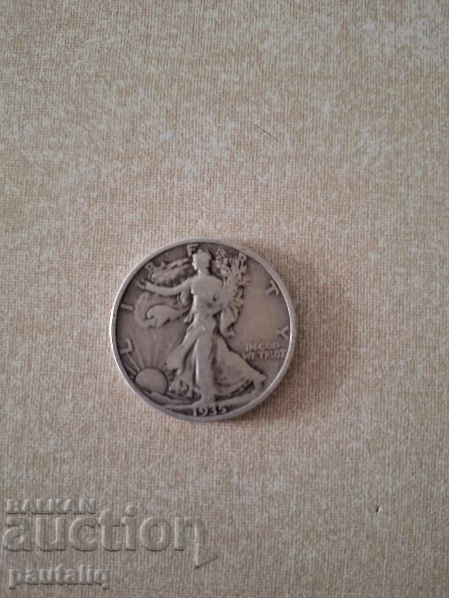САЩ Халф долар 1935 г СРЕБРО