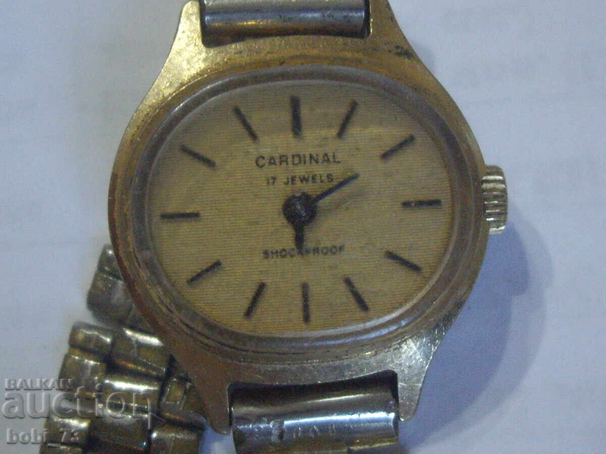 Ceas rusesc vechi de damă, placat cu aur