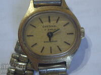 Ceas rusesc vechi de damă, placat cu aur