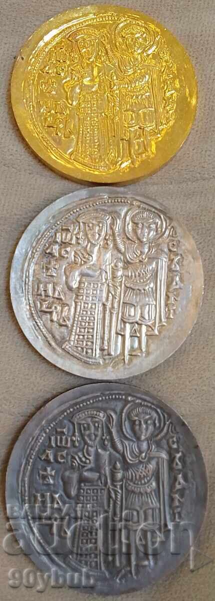 NIM 3x4 12pcs. plaques set, gold, silver and bronze NIM 3x4 12pcs. plaques set, gold, silver and bronze