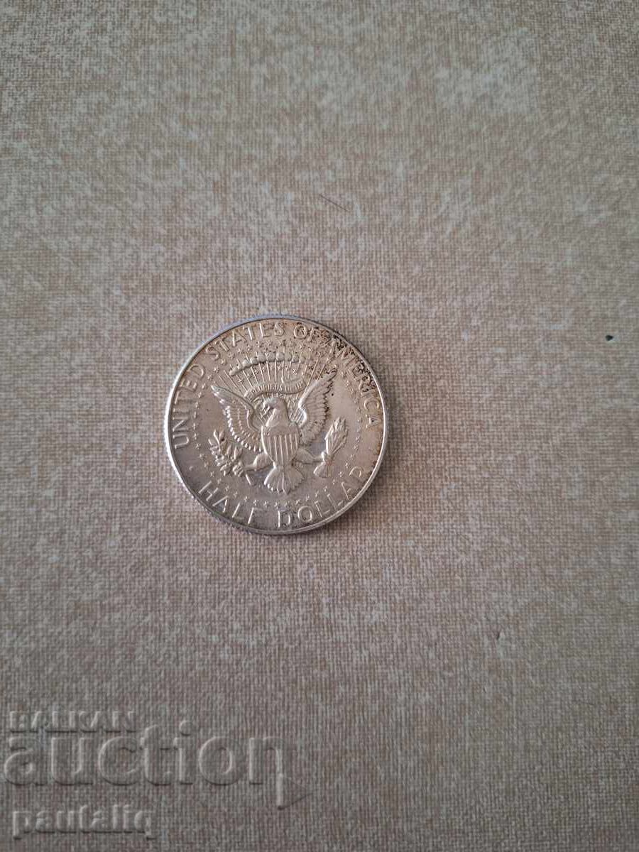 Auction USA Half Dollar 1966 SILVER Auction USA Half Dollar 1966 SILVER