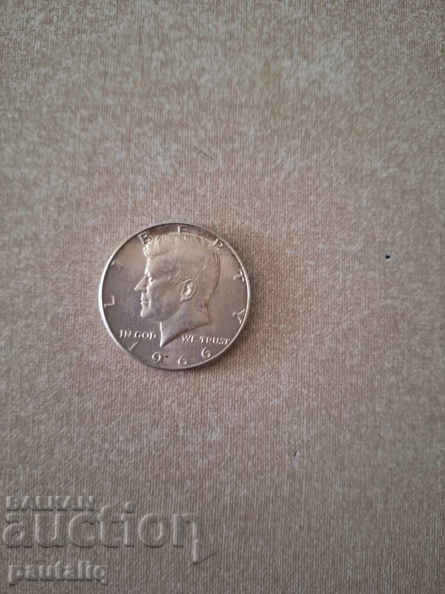 USA Half Dollar 1966 SILVER USA Half Dollar 1966 SILVER