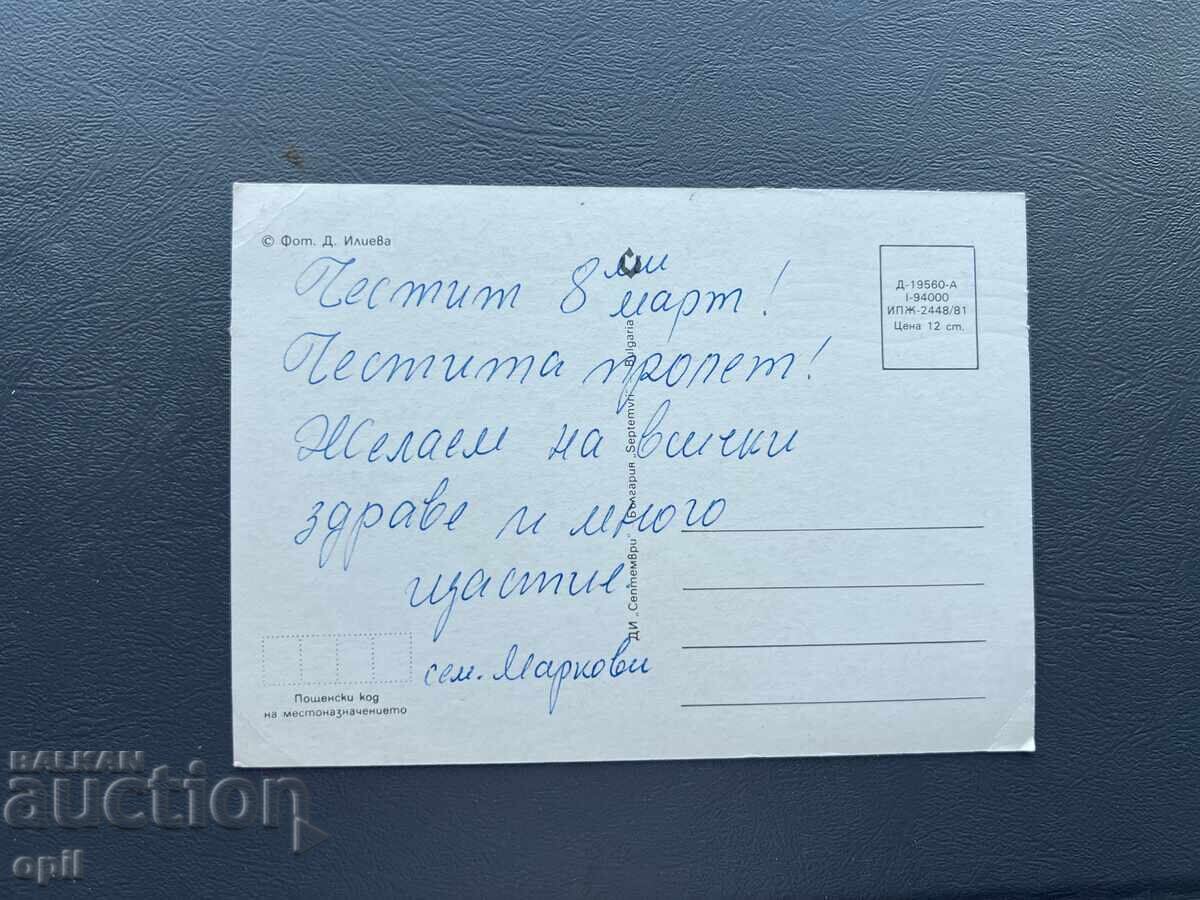 Стара Картичка Поздравителна - България с цена 0.30 лв. | € 0.15 Стара Картичка Поздравителна - България с цена 0.30 лв. | € 0.15