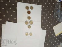 MONEDE COMEMORATIVE BULGARIA - 50 st., 1 lv.-9 buc.-50 lv