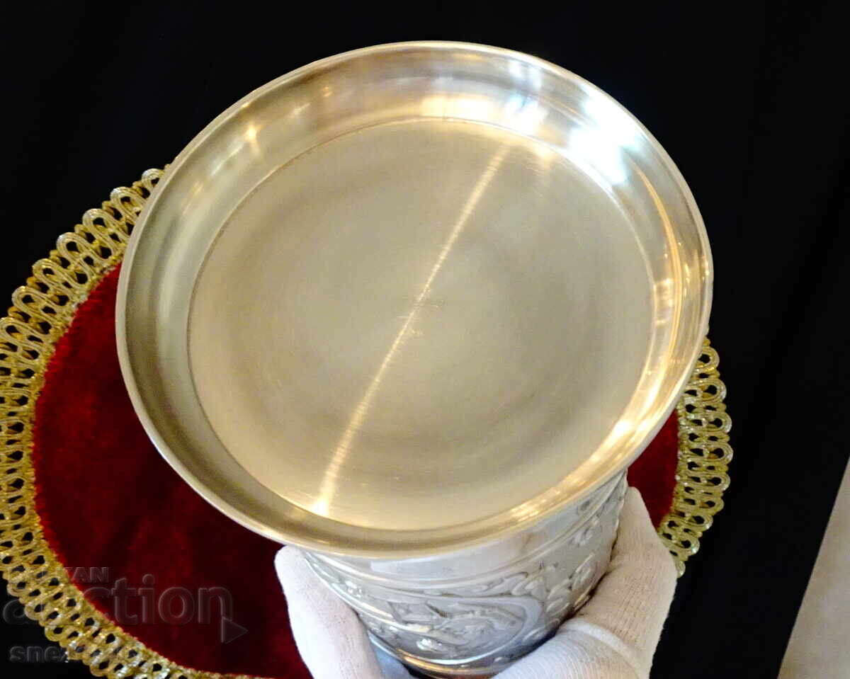 Pewter mug 1.5 L, 1.3 kg, hunting, poker - 7 Pewter mug 1.5 L, 1.3 kg, hunting, poker - 7