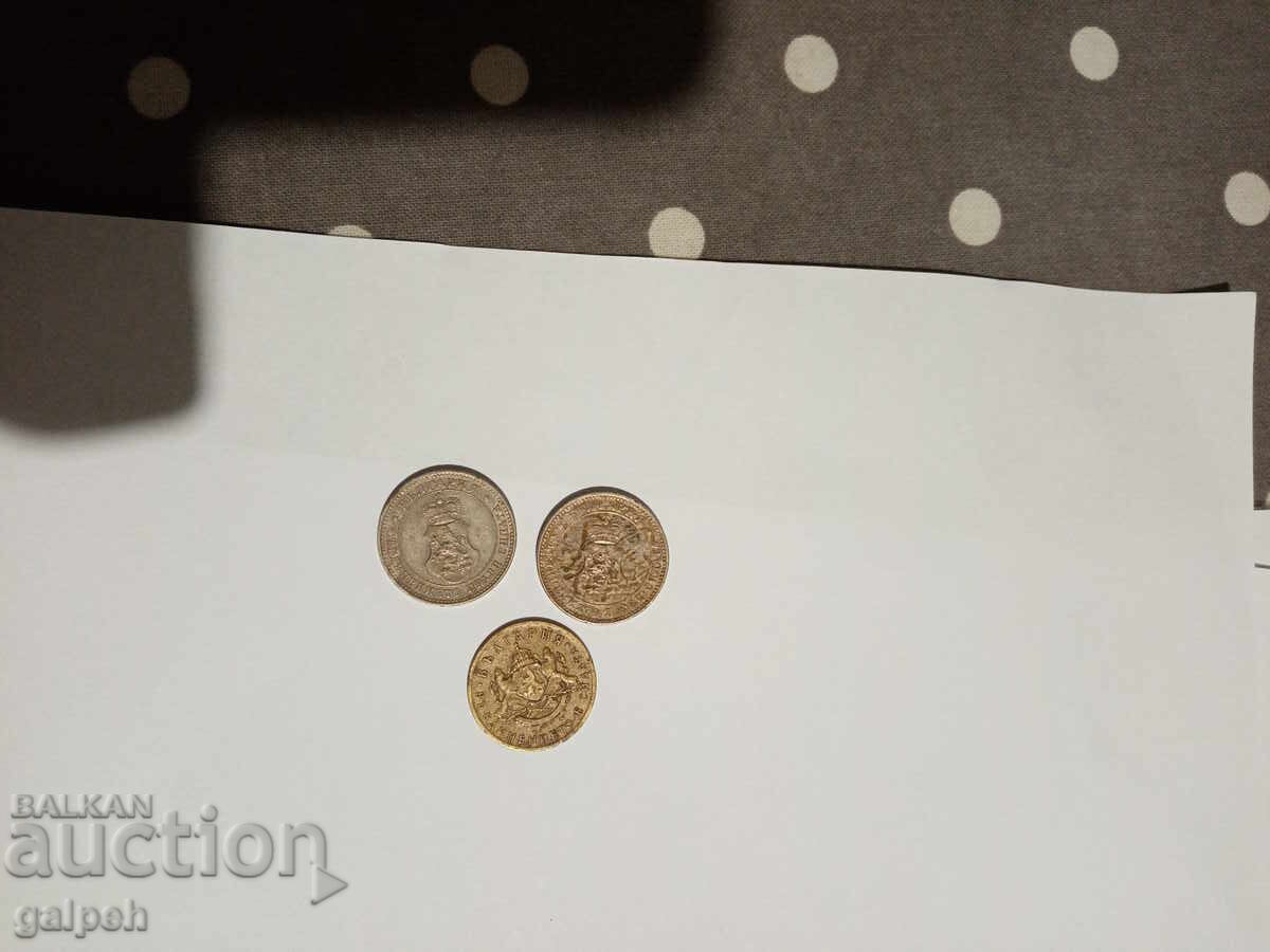 ΝΟΜΙΣΜΑΤΑ ΒΑΣΙΛΕΙΟΥ ΒΟΥΛΓΑΡΙΑΣ 1912,37 -3 τμχ.- 2,5 lv με τιμή 2.50 BGN | € 1.28