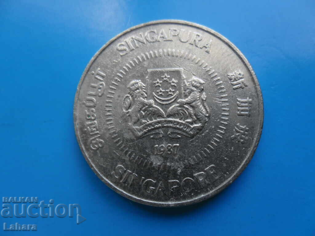 50 cenți 1987 Singapore cu preț 1.00 BGN | € 0.51
