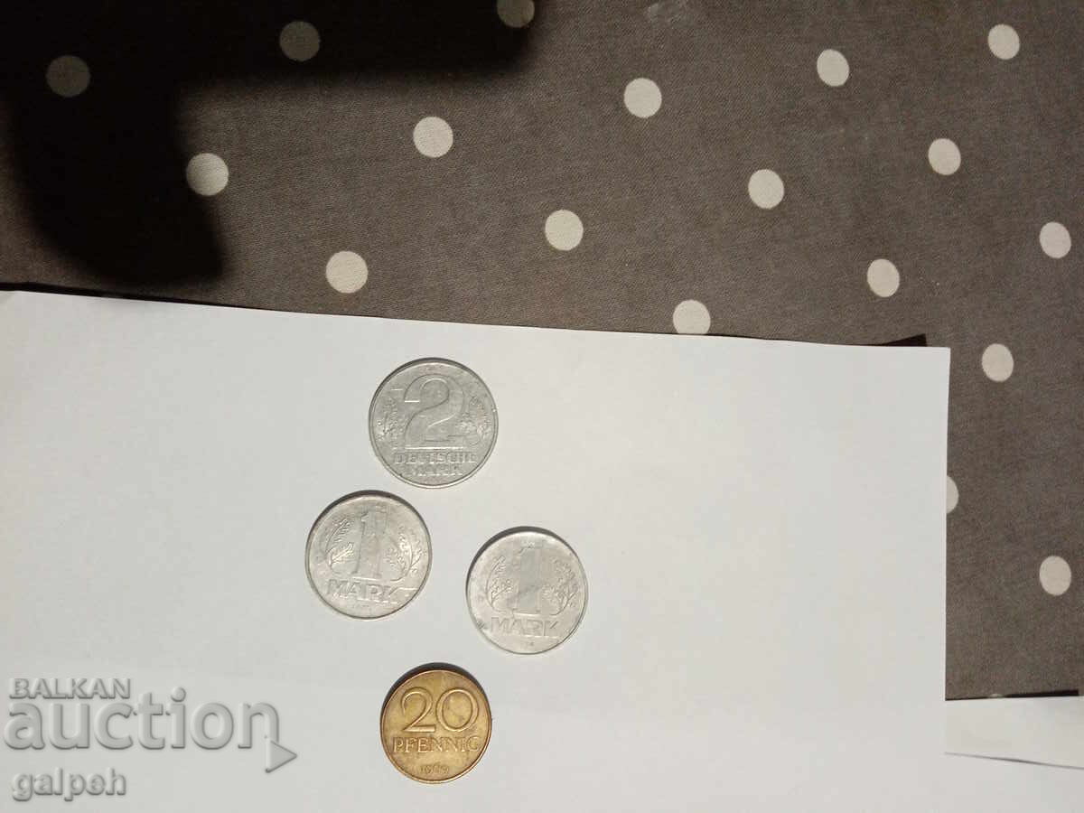 Νομίσματα Γερμανίας (ΓΔΔ) - 31 τμχ. - 7.5 lv με τιμή 7.50 BGN | € 3.83 Νομίσματα Γερμανίας (ΓΔΔ) - 31 τμχ. - 7.5 lv με τιμή 7.50 BGN | € 3.83