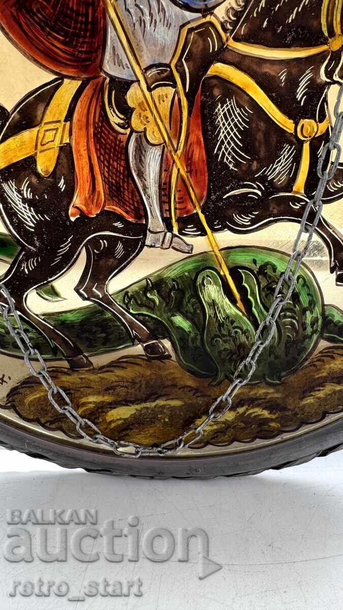 Stained Glass Saint George with price 30.00 BGN | € 15.34 Stained Glass Saint George with price 30.00 BGN | € 15.34